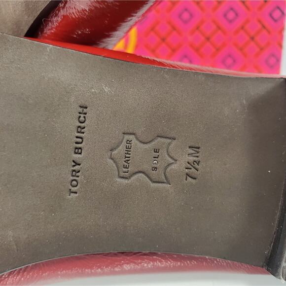 NWT$325 Tory Burch Cap Toe Ballet Flats in Brick Lane/Coco color Sz 7.5 - Picture 15 of 16